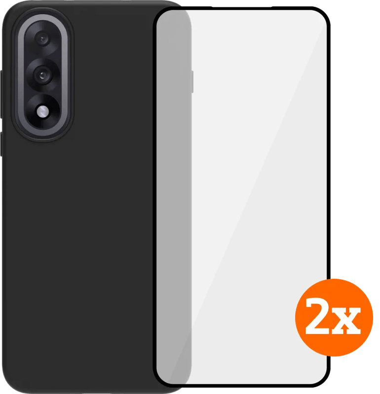 BlueBuilt OnePlus Nord 5 Back Cover Transparant + Screenprotector Glas Duo Pack
